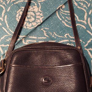 Vintage Navy Dooney & Bourke Genuine Leather Handbag